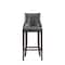Manhattan Comfort Fifth Avenue Faux Leather Barstool in Pebble Grey - Set of 2 2-BS007-PE - alternate 2